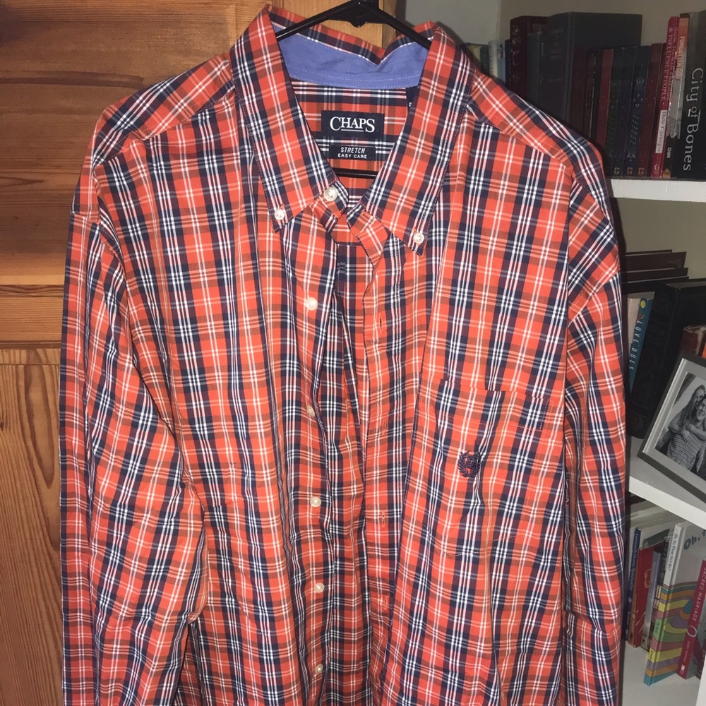 CHAPS Fall Button down MENS 2XL NEVER WORN!